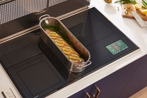 Sub-Zero Classic Series Full Size Refrigerator with on shelf Split Climate touchscreen temperature controls for proper produce preservation.